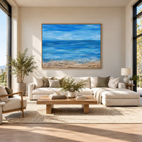 A moment of silence canvas wall art in a bright living room