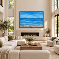 A moment of silence canvas wall art in a fireplace living room