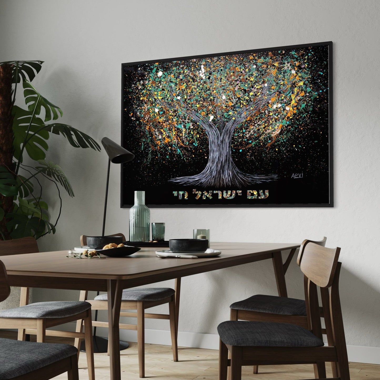 Colorful Canvas: "Am yisrael chai - EARTH" by Albert Levi Art