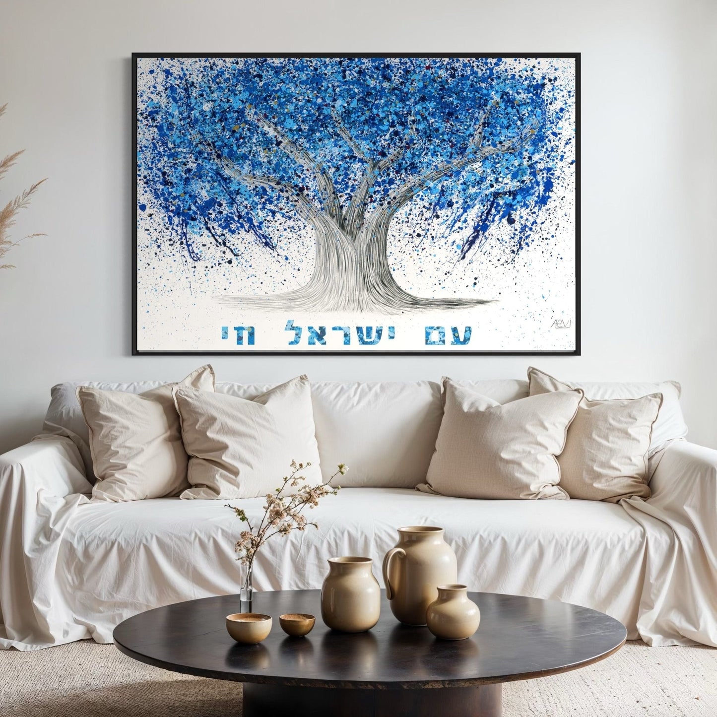 Colorful Canvas: "Am Yisrael Chai - Tree Of Life" by Albert Levi Art