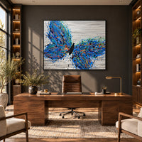 Wild Butterfly canvas wall art room mockup