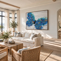 Wild Butterfly canvas wall art room mockup
