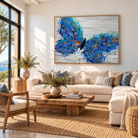 Wild Butterfly canvas wall art room mockup
