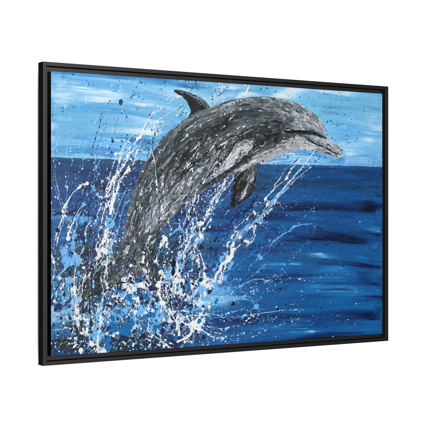 Colorful Canvas: "Copy of Vibrant Blue Tree Canvas Art, Framed Wall Decor for Home, Nature - Inspired Gift, Modern Art, Living Room Artwork, Unique Housewarming" by Albert Levi Art