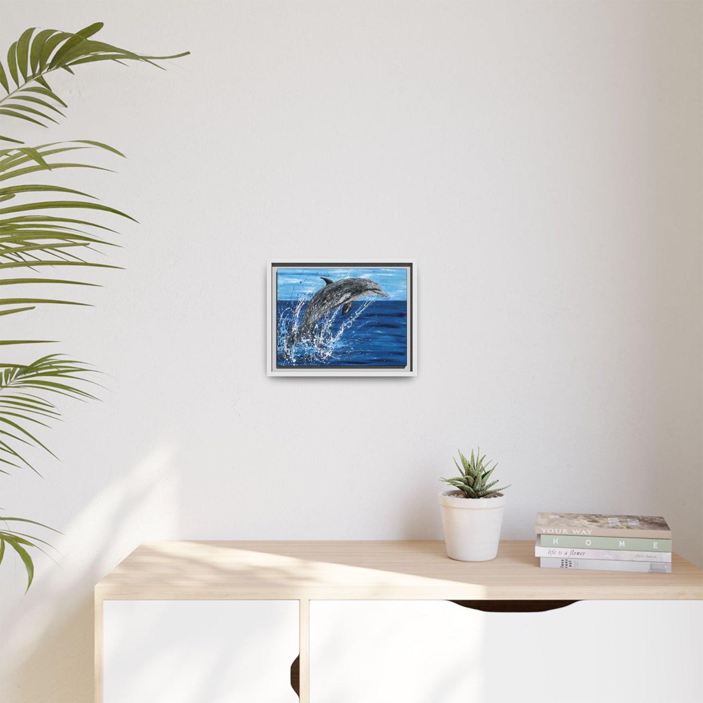 Colorful Canvas: "Copy of Vibrant Blue Tree Canvas Art, Framed Wall Decor for Home, Nature - Inspired Gift, Modern Art, Living Room Artwork, Unique Housewarming" by Albert Levi Art