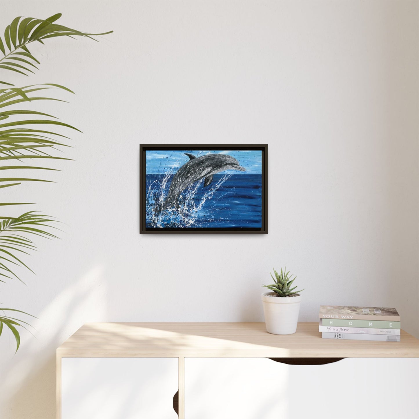 Colorful Canvas: "Copy of Vibrant Blue Tree Canvas Art, Framed Wall Decor for Home, Nature - Inspired Gift, Modern Art, Living Room Artwork, Unique Housewarming" by Albert Levi Art