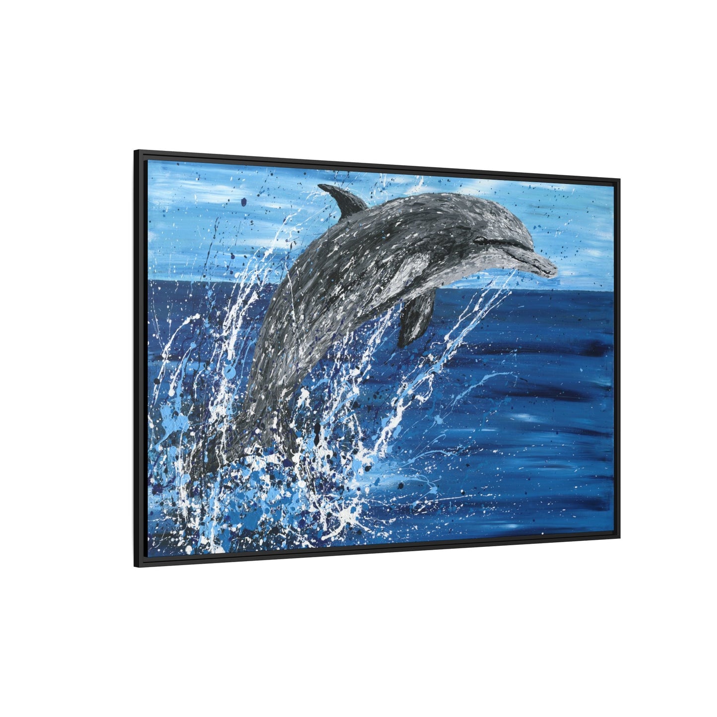 Colorful Canvas: "Copy of Vibrant Blue Tree Canvas Art, Framed Wall Decor for Home, Nature - Inspired Gift, Modern Art, Living Room Artwork, Unique Housewarming" by Albert Levi Art