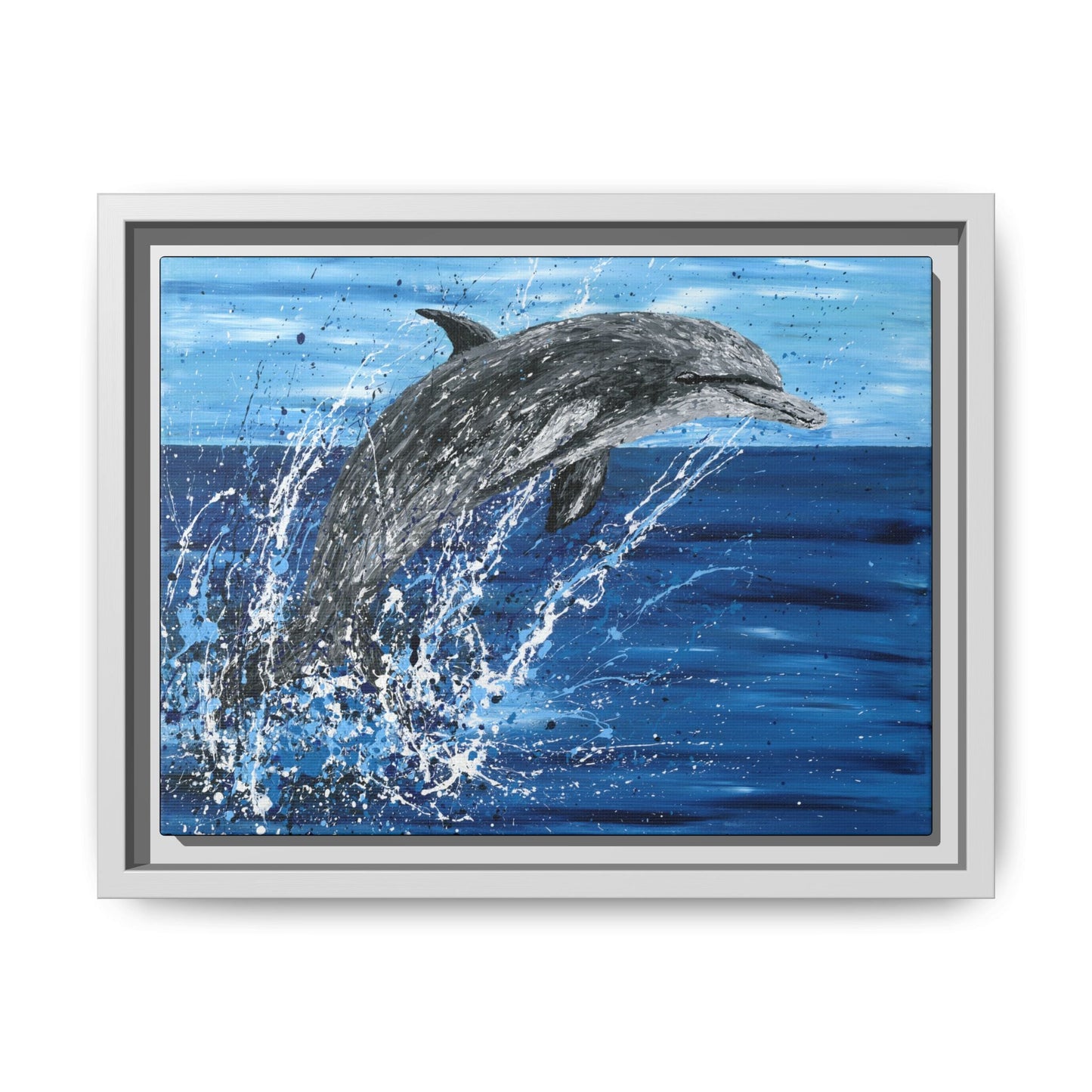 Colorful Canvas: "Copy of Vibrant Blue Tree Canvas Art, Framed Wall Decor for Home, Nature - Inspired Gift, Modern Art, Living Room Artwork, Unique Housewarming" by Albert Levi Art