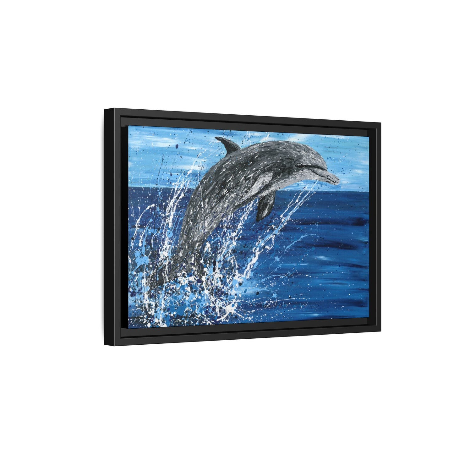 Colorful Canvas: "Copy of Vibrant Blue Tree Canvas Art, Framed Wall Decor for Home, Nature - Inspired Gift, Modern Art, Living Room Artwork, Unique Housewarming" by Albert Levi Art