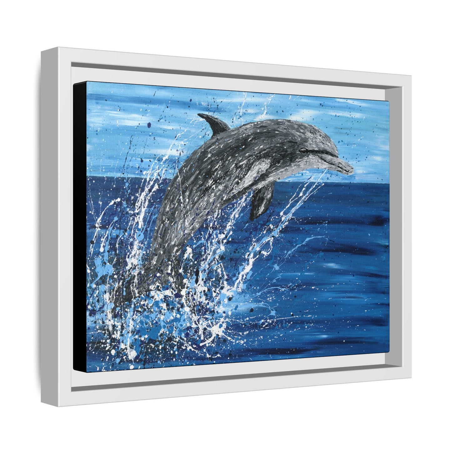 Colorful Canvas: "Copy of Vibrant Blue Tree Canvas Art, Framed Wall Decor for Home, Nature - Inspired Gift, Modern Art, Living Room Artwork, Unique Housewarming" by Albert Levi Art