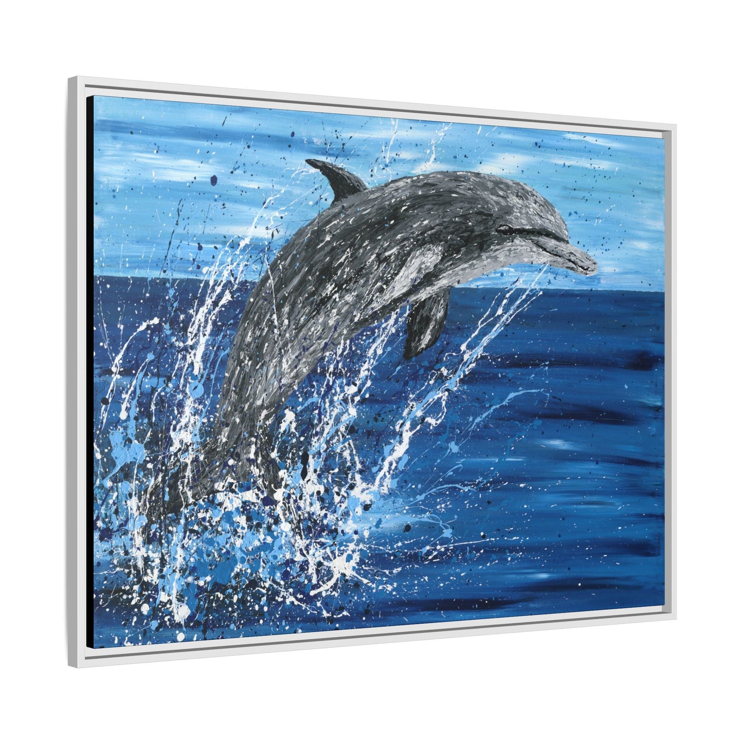 Colorful Canvas: "Copy of Vibrant Blue Tree Canvas Art, Framed Wall Decor for Home, Nature - Inspired Gift, Modern Art, Living Room Artwork, Unique Housewarming" by Albert Levi Art