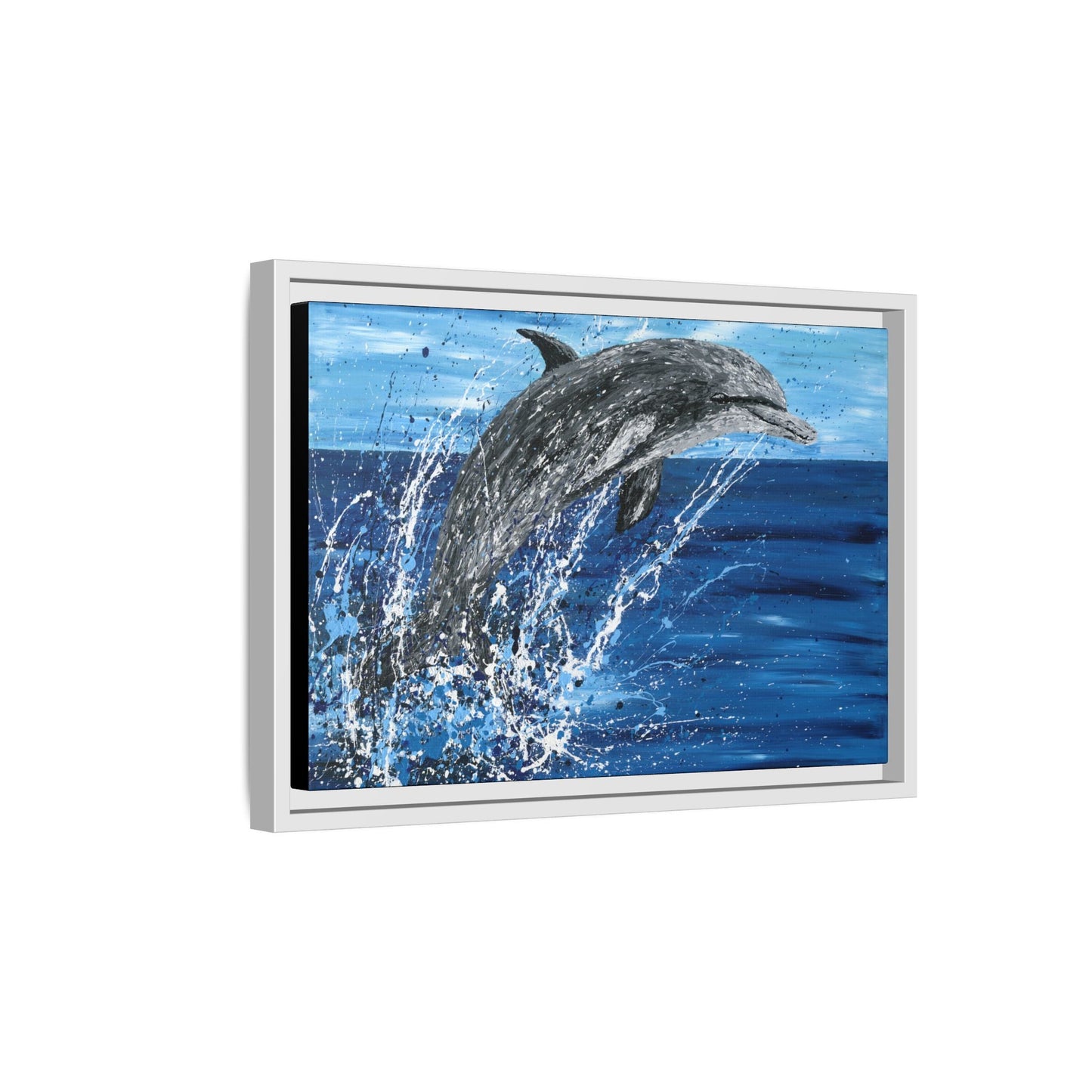 Colorful Canvas: "Copy of Vibrant Blue Tree Canvas Art, Framed Wall Decor for Home, Nature - Inspired Gift, Modern Art, Living Room Artwork, Unique Housewarming" by Albert Levi Art