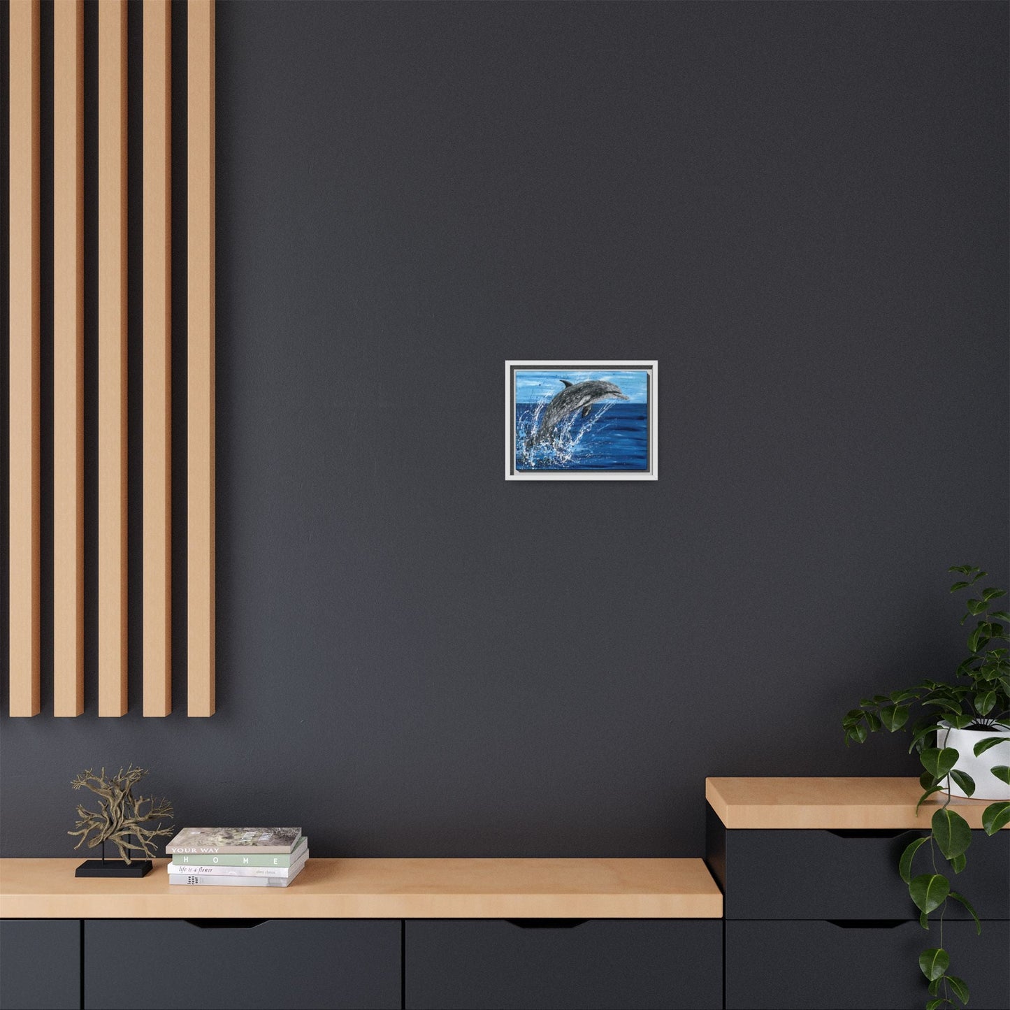 Colorful Canvas: "Copy of Vibrant Blue Tree Canvas Art, Framed Wall Decor for Home, Nature - Inspired Gift, Modern Art, Living Room Artwork, Unique Housewarming" by Albert Levi Art