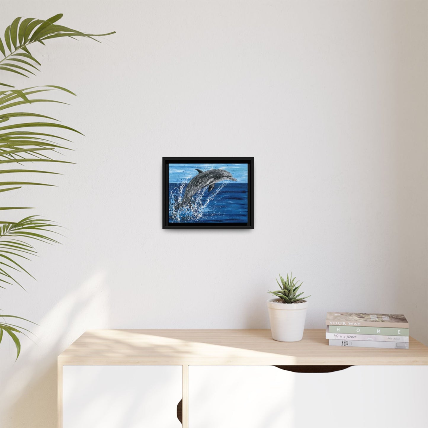 Colorful Canvas: "Copy of Vibrant Blue Tree Canvas Art, Framed Wall Decor for Home, Nature - Inspired Gift, Modern Art, Living Room Artwork, Unique Housewarming" by Albert Levi Art