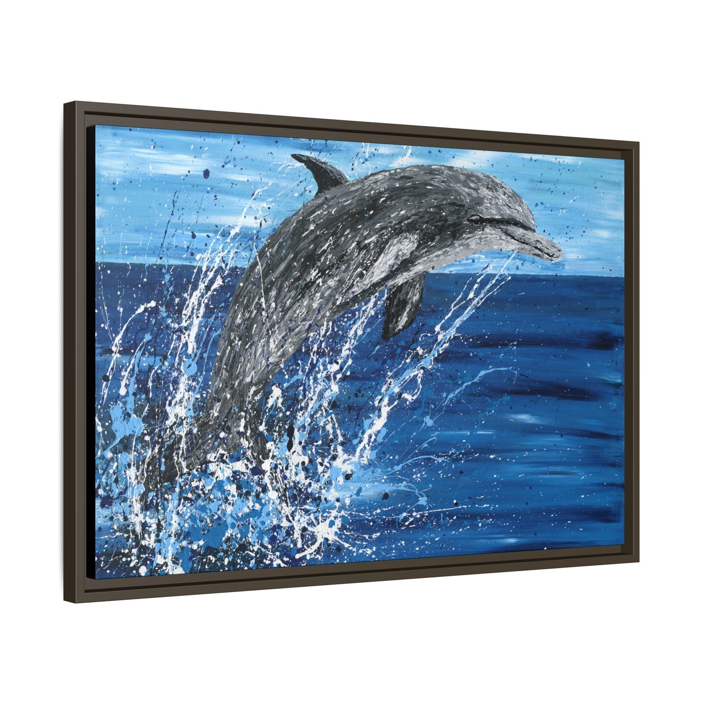 Colorful Canvas: "Copy of Vibrant Blue Tree Canvas Art, Framed Wall Decor for Home, Nature - Inspired Gift, Modern Art, Living Room Artwork, Unique Housewarming" by Albert Levi Art