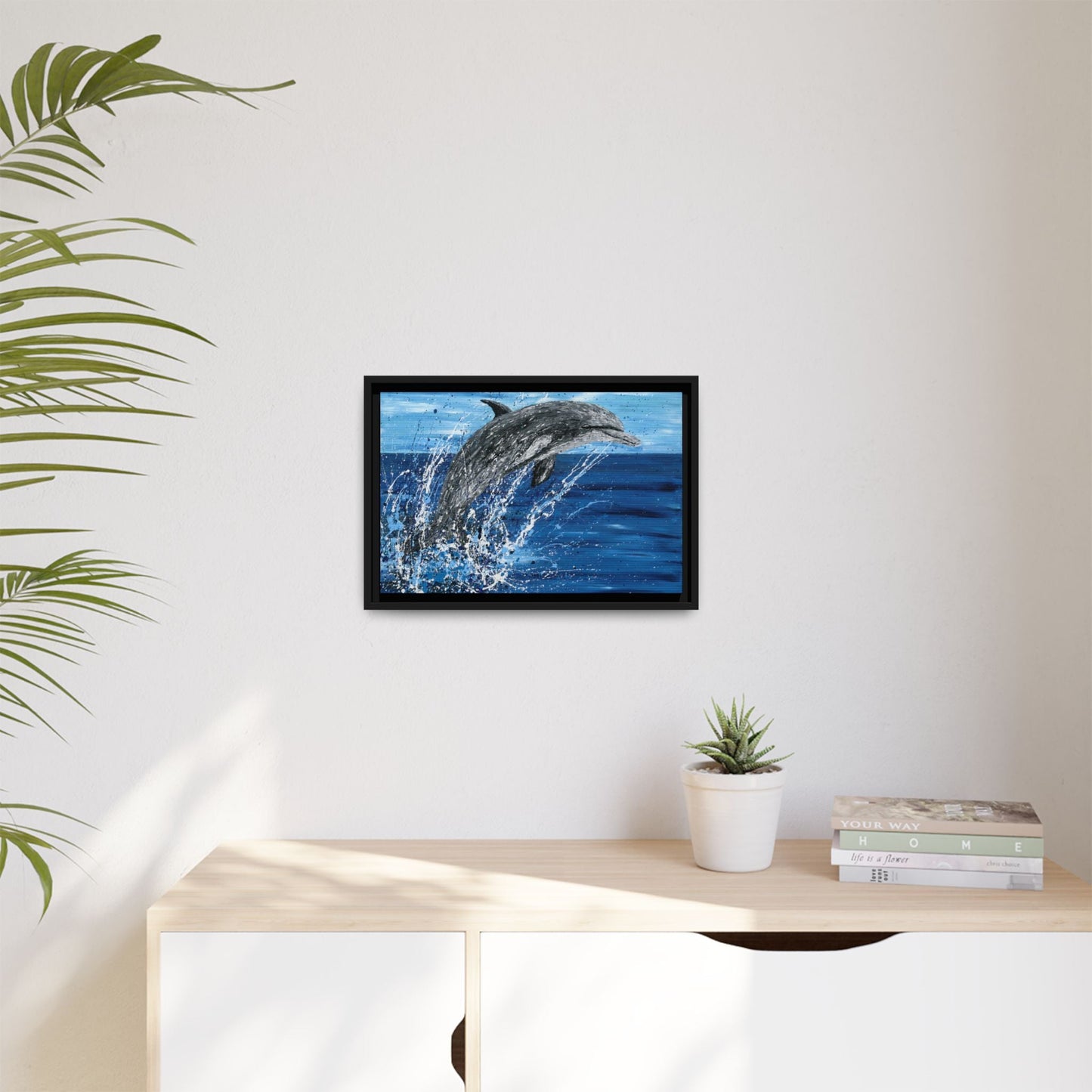 Colorful Canvas: "Copy of Vibrant Blue Tree Canvas Art, Framed Wall Decor for Home, Nature - Inspired Gift, Modern Art, Living Room Artwork, Unique Housewarming" by Albert Levi Art