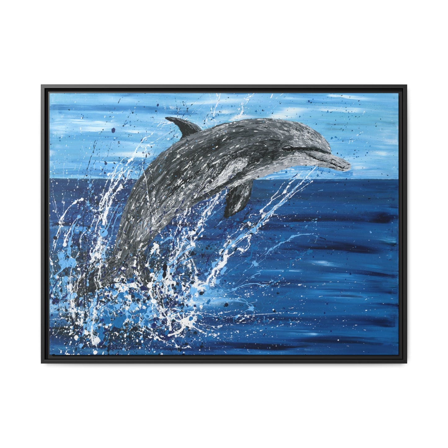 Colorful Canvas: "Copy of Vibrant Blue Tree Canvas Art, Framed Wall Decor for Home, Nature - Inspired Gift, Modern Art, Living Room Artwork, Unique Housewarming" by Albert Levi Art