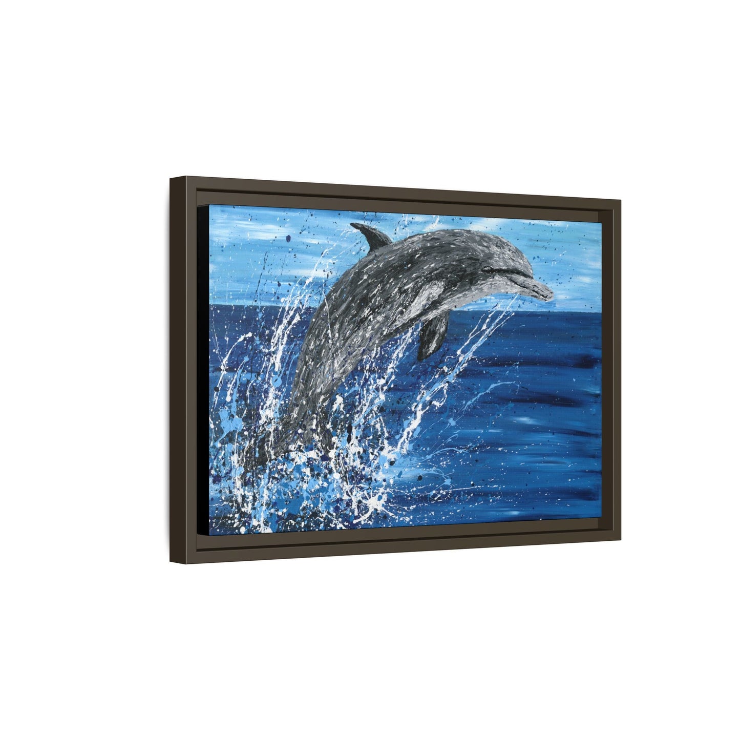 Colorful Canvas: "Copy of Vibrant Blue Tree Canvas Art, Framed Wall Decor for Home, Nature - Inspired Gift, Modern Art, Living Room Artwork, Unique Housewarming" by Albert Levi Art