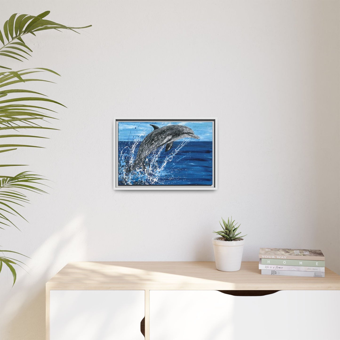 Colorful Canvas: "Copy of Vibrant Blue Tree Canvas Art, Framed Wall Decor for Home, Nature - Inspired Gift, Modern Art, Living Room Artwork, Unique Housewarming" by Albert Levi Art