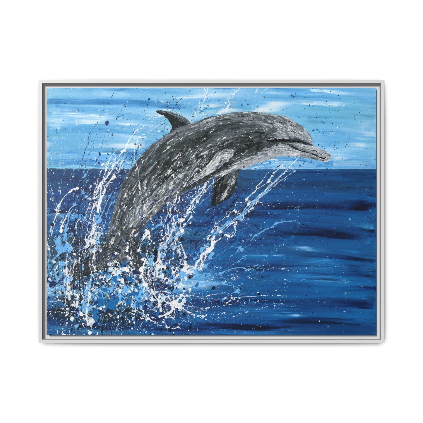 Colorful Canvas: "Copy of Vibrant Blue Tree Canvas Art, Framed Wall Decor for Home, Nature - Inspired Gift, Modern Art, Living Room Artwork, Unique Housewarming" by Albert Levi Art