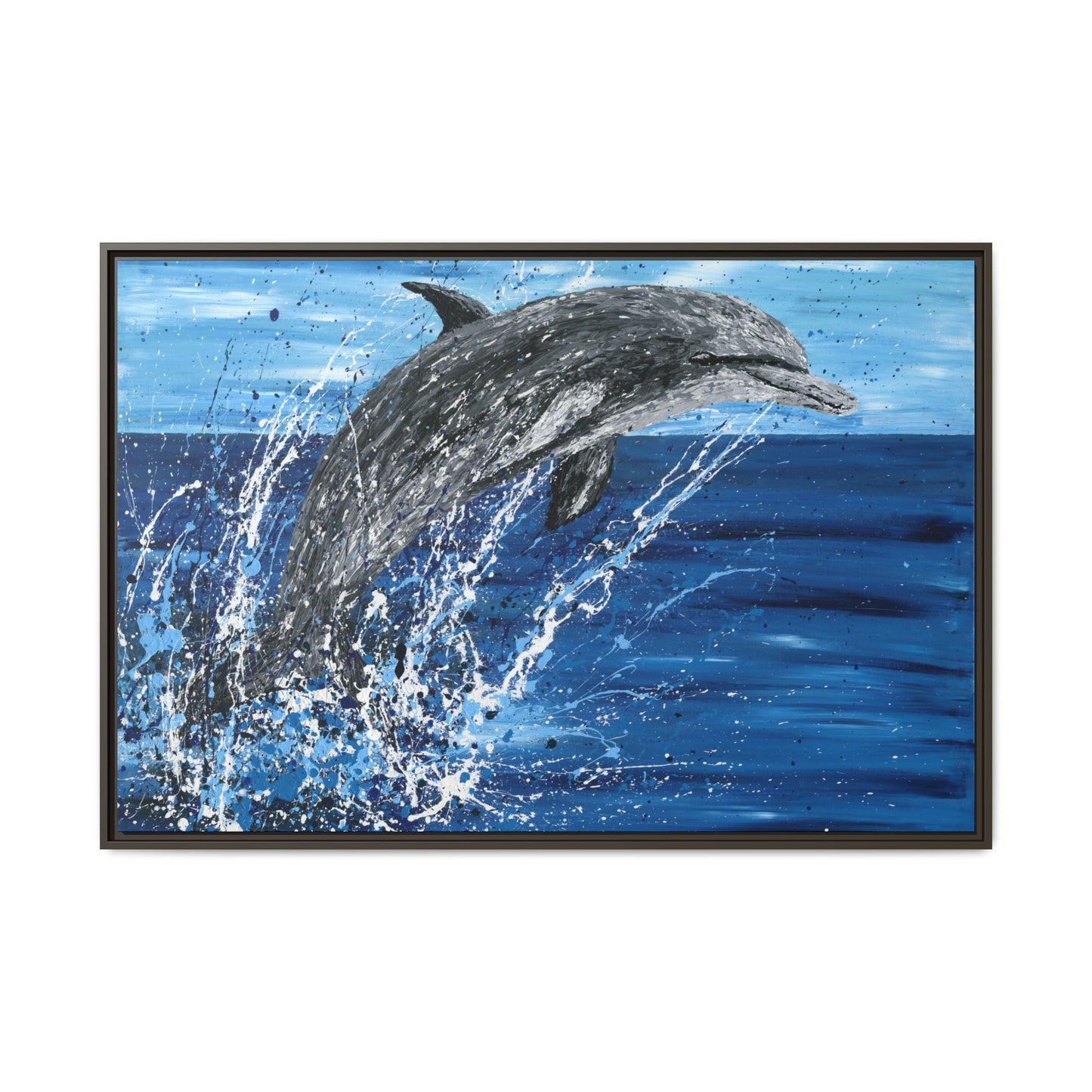 Colorful Canvas: "Copy of Vibrant Blue Tree Canvas Art, Framed Wall Decor for Home, Nature - Inspired Gift, Modern Art, Living Room Artwork, Unique Housewarming" by Albert Levi Art
