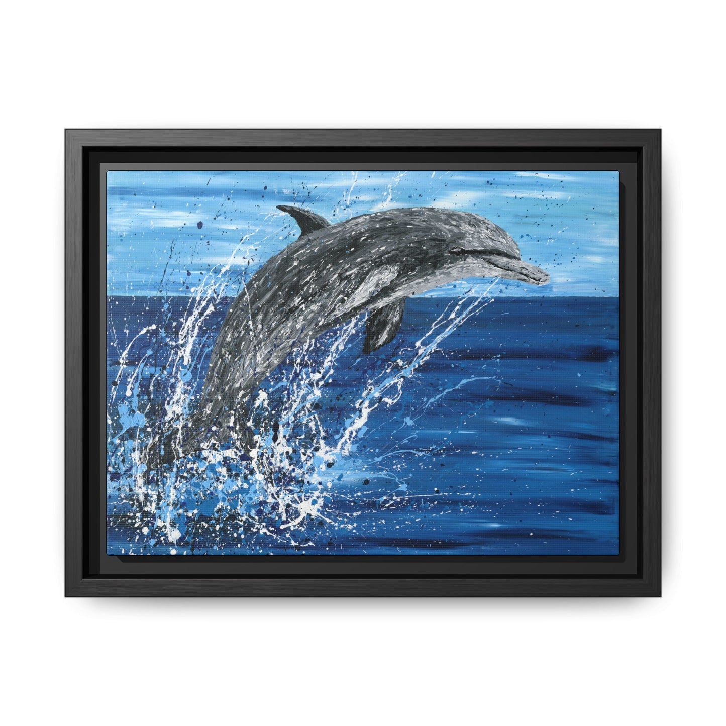 Colorful Canvas: "Copy of Vibrant Blue Tree Canvas Art, Framed Wall Decor for Home, Nature - Inspired Gift, Modern Art, Living Room Artwork, Unique Housewarming" by Albert Levi Art