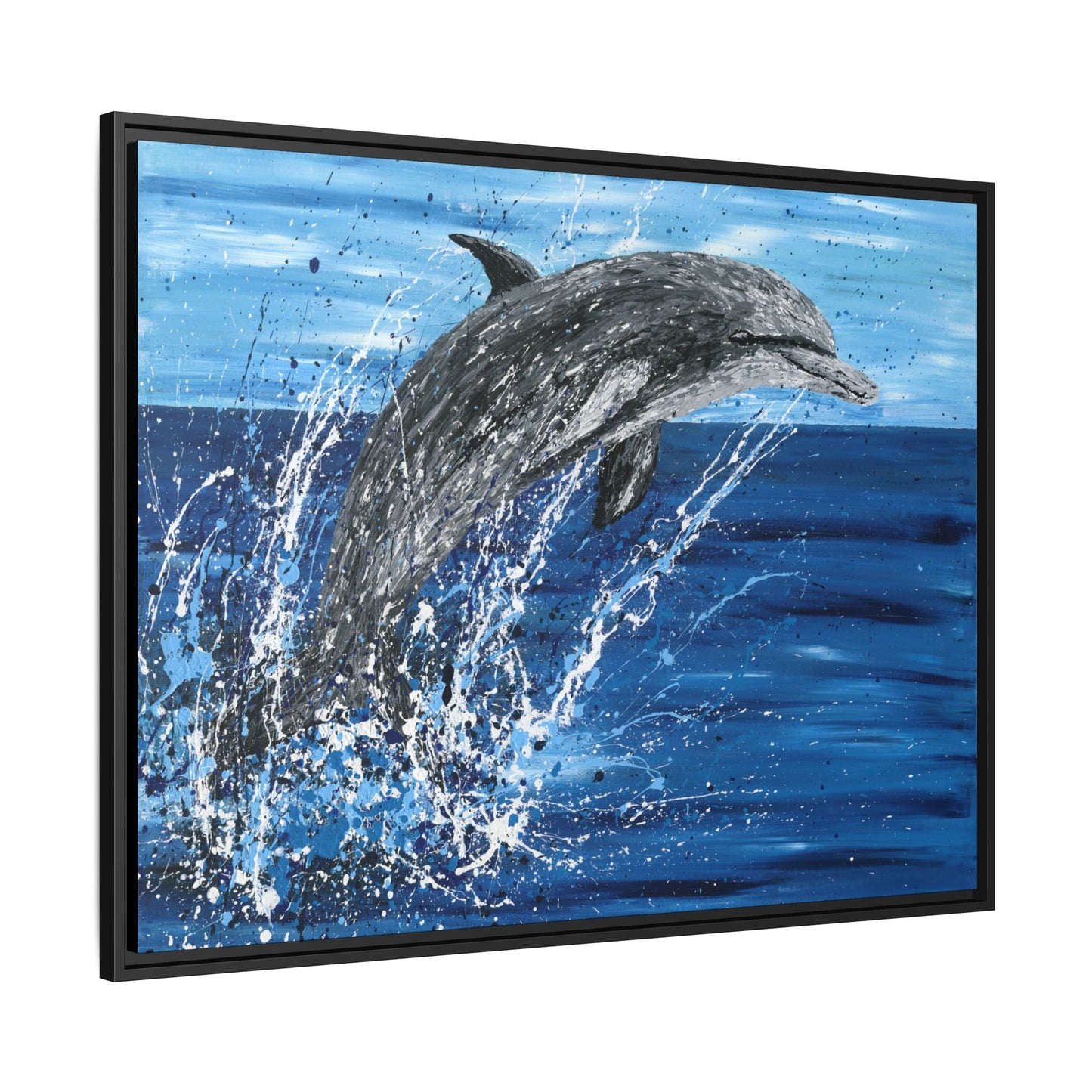 Colorful Canvas: "Copy of Vibrant Blue Tree Canvas Art, Framed Wall Decor for Home, Nature - Inspired Gift, Modern Art, Living Room Artwork, Unique Housewarming" by Albert Levi Art