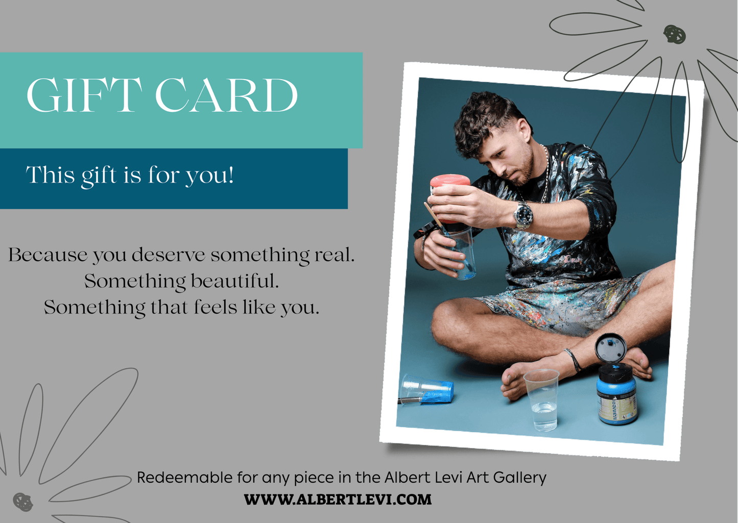Gift Card - A Piece of Soul - BY Albert Levi Art