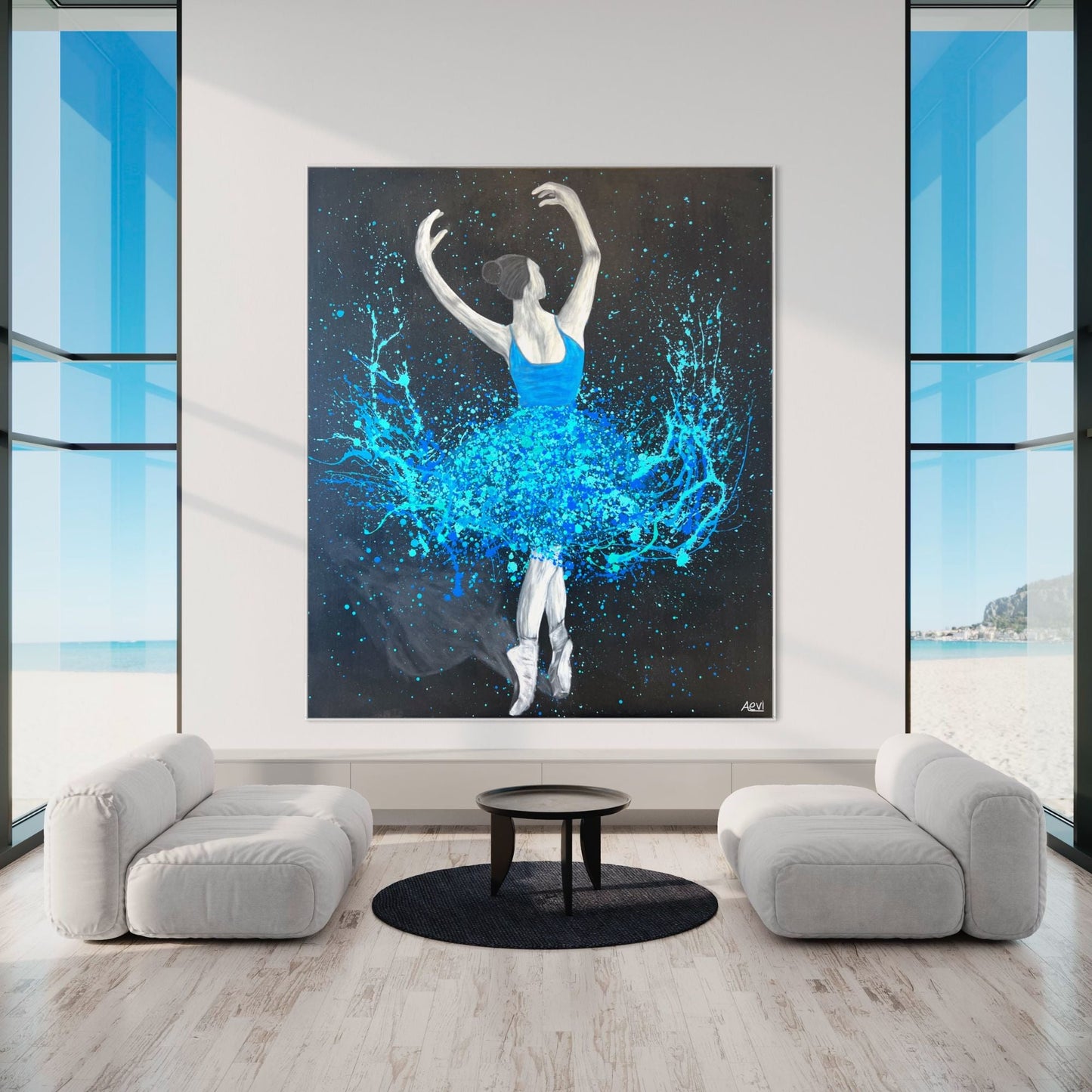 Glow In The Dark Dance - Celebrate Freedom in Glow - Canvas BY Albert Levi Art