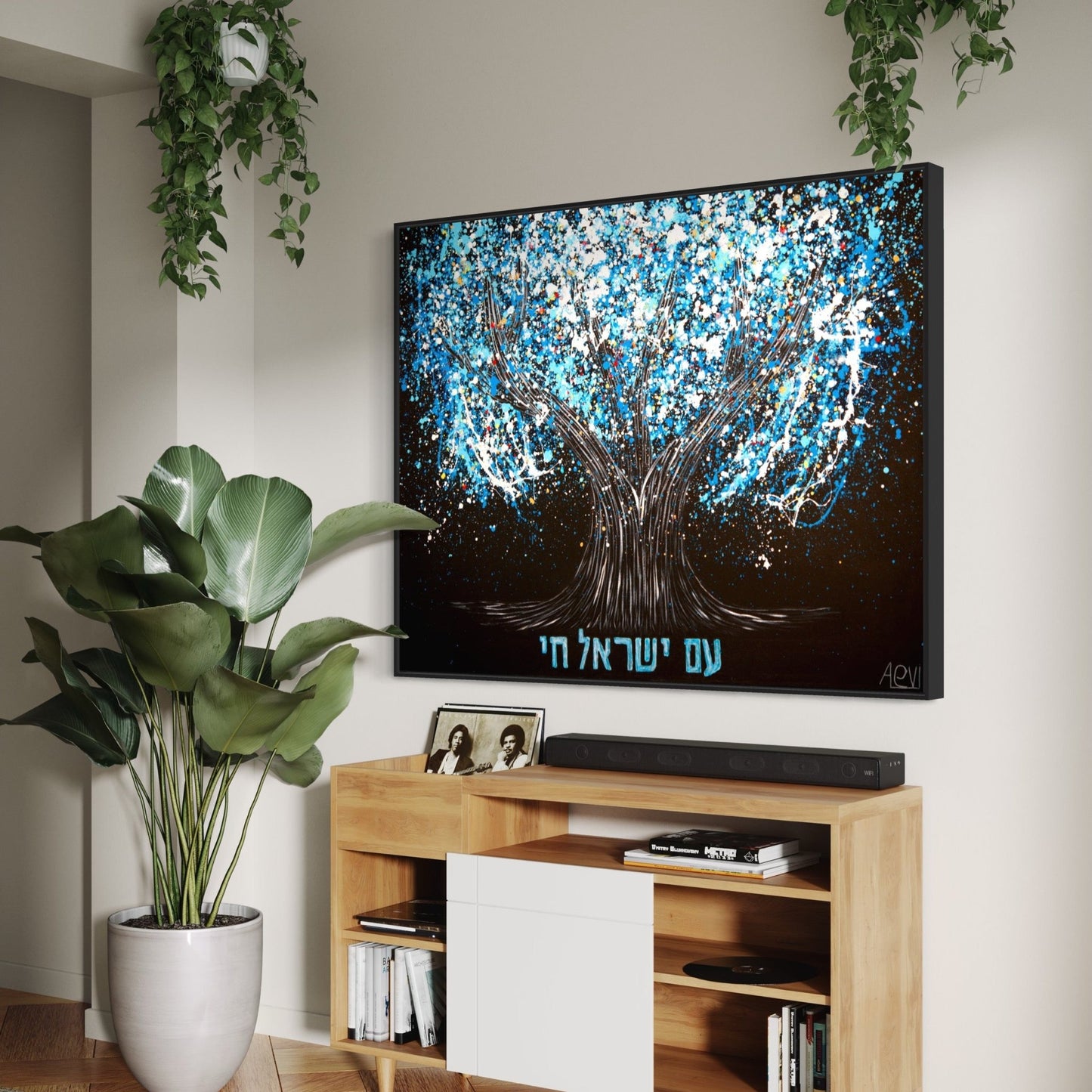 LIMITED EDITION PRINT - AM YISRAEL CHAI - Canvas BY Albert Levi Art
