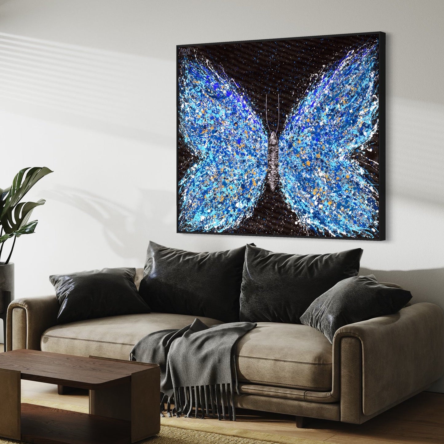 Limited Edition Print - Blue Dream - Canvas BY Albert Levi Art