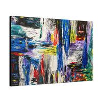 LIMITED EDITION PRINT - BLUE WATERFALL - Canvas BY Albert Levi Art