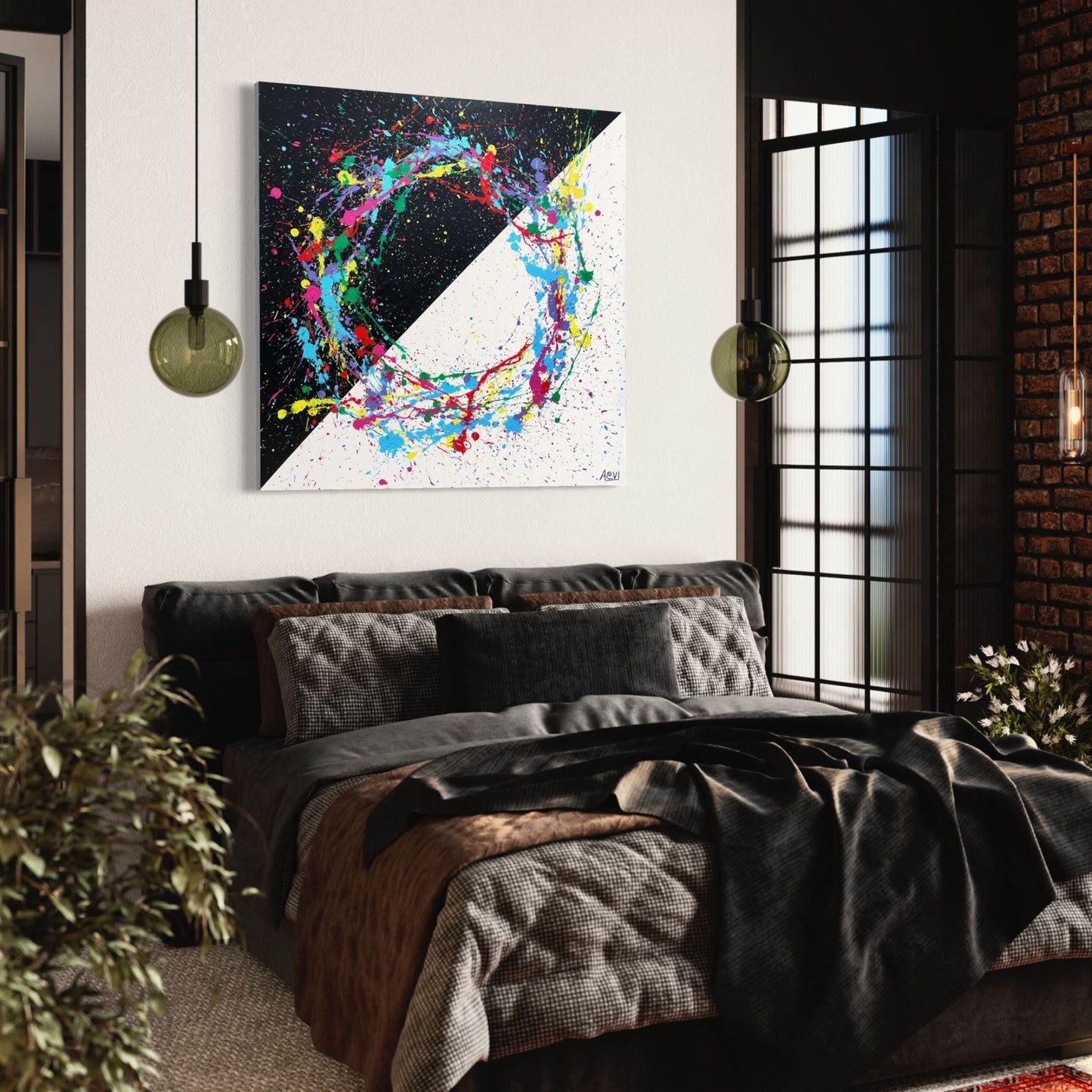 LIMITED EDITION PRINT - CIRCLE OF LIFE - Canvas BY Albert Levi Art