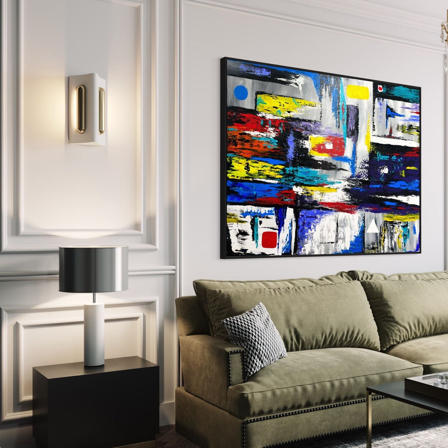 LIMITED EDITION PRINT - EXACT GEOMETRY - Canvas BY Albert Levi Art