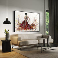 Limited Edition Print - Fiery Elegance - Canvas BY Albert Levi Art