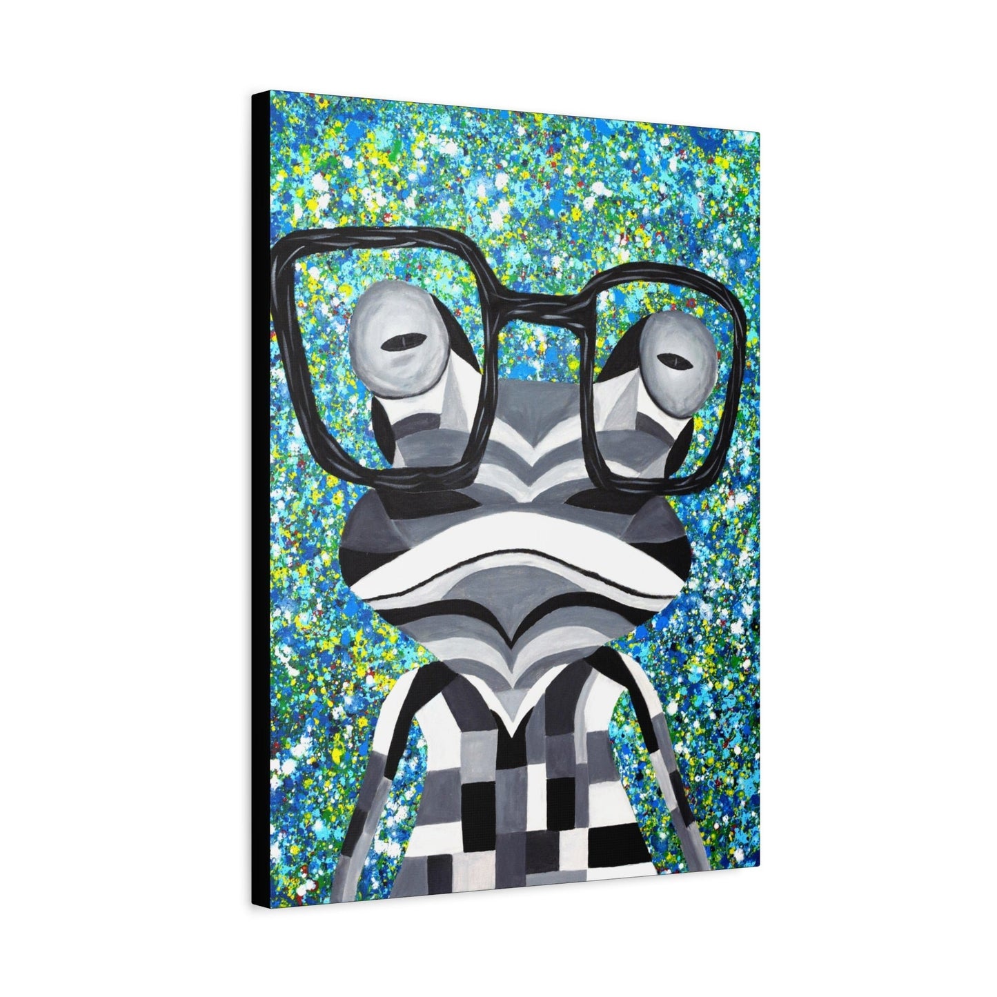 LIMITED EDITION PRINT - Funky Frog - Canvas BY Albert Levi Art
