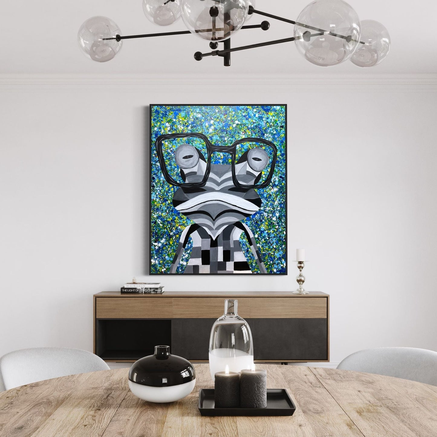 LIMITED EDITION PRINT - Funky Frog - Canvas BY Albert Levi Art