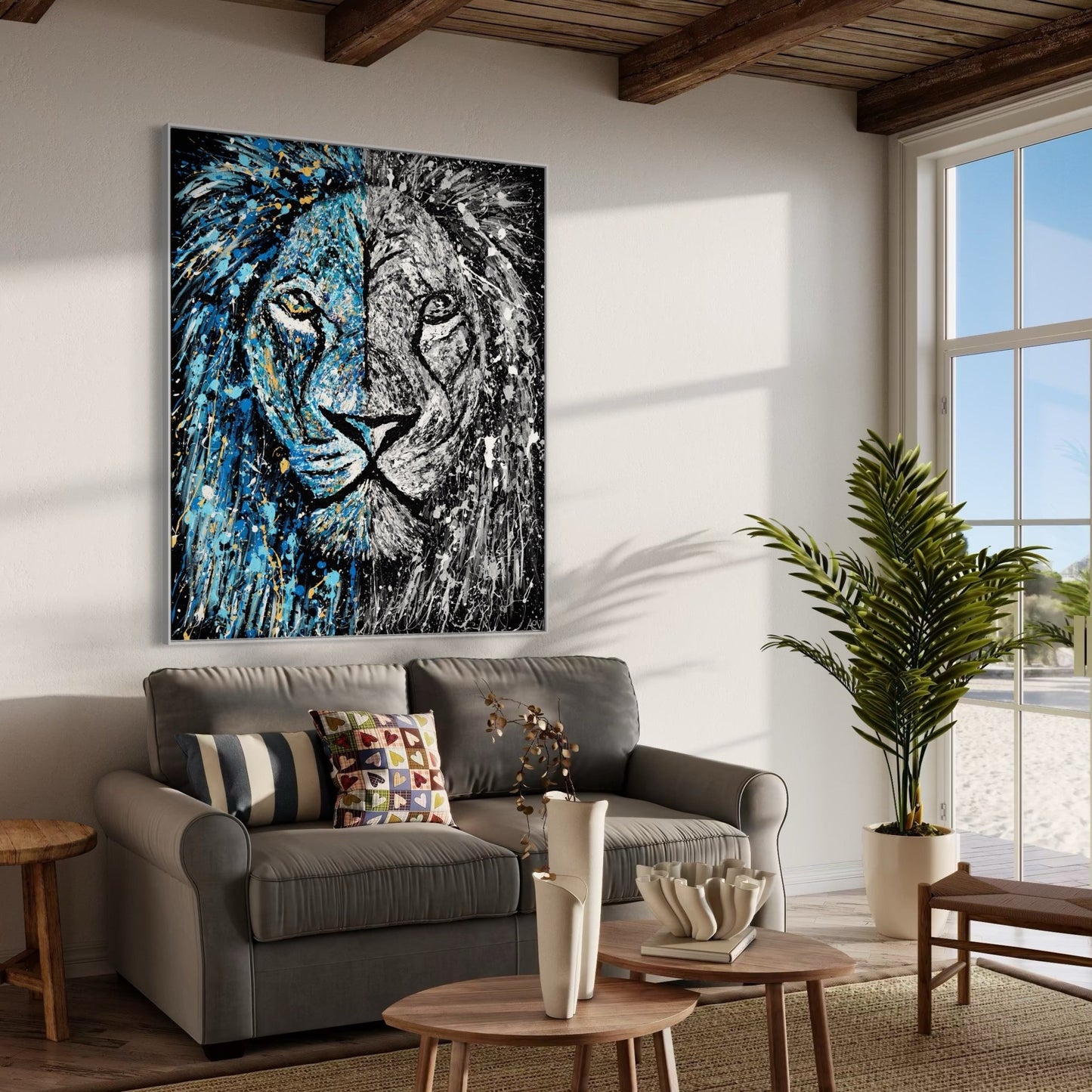 Colorful Canvas: "Limited Edition Print - Lion Of Judah" by Albert Levi Art