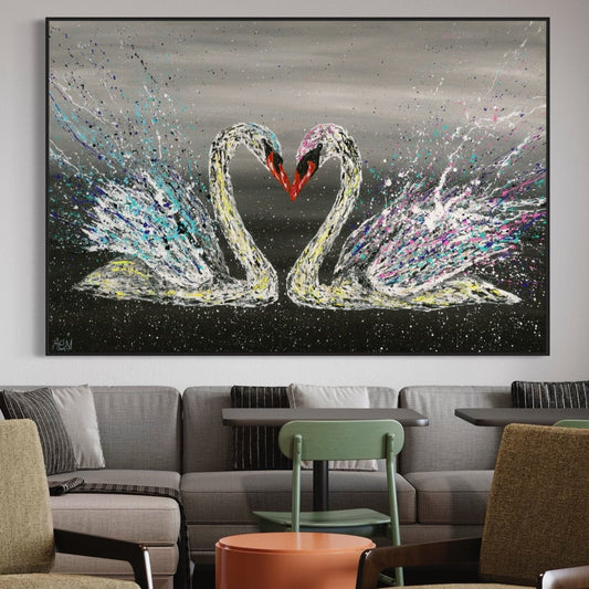 Limited Edition Print - LOVE - Canvas BY Albert Levi Art