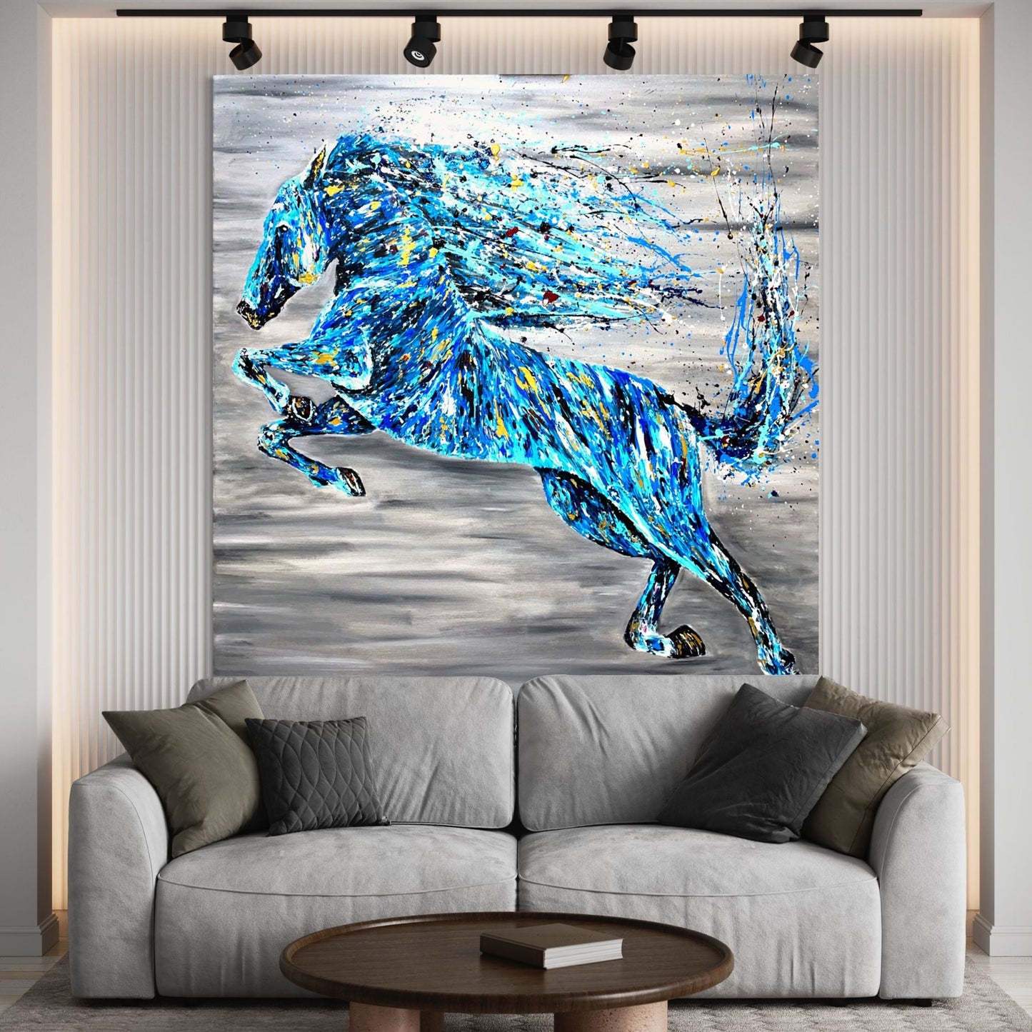 Limited Edition Print - Majestic Jump - Canvas BY Albert Levi Art