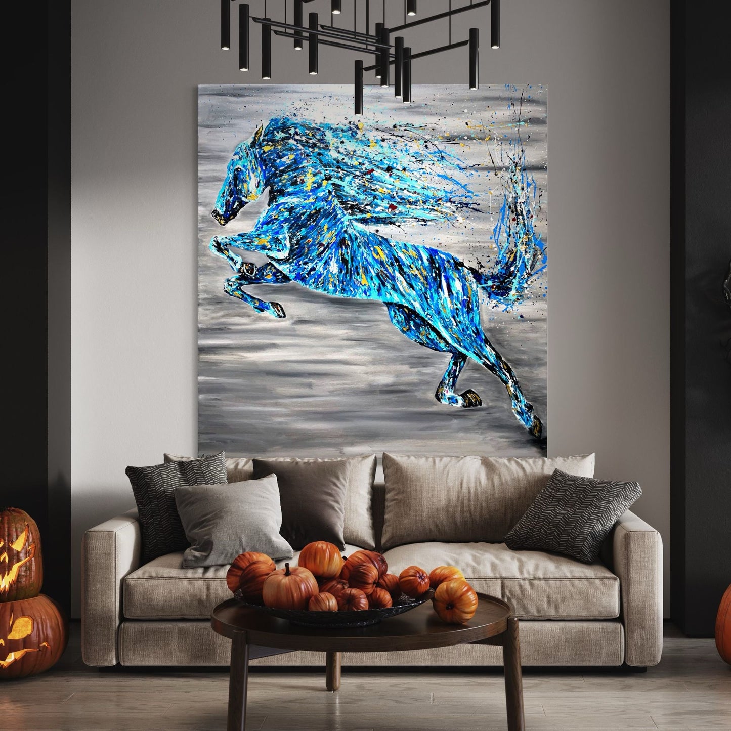 Limited Edition Print - Majestic Jump - Canvas BY Albert Levi Art