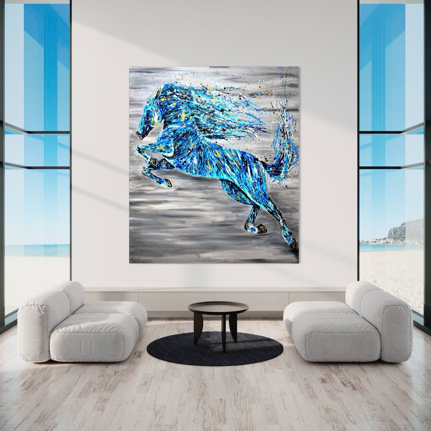 Limited Edition Print - Majestic Jump - Canvas BY Albert Levi Art