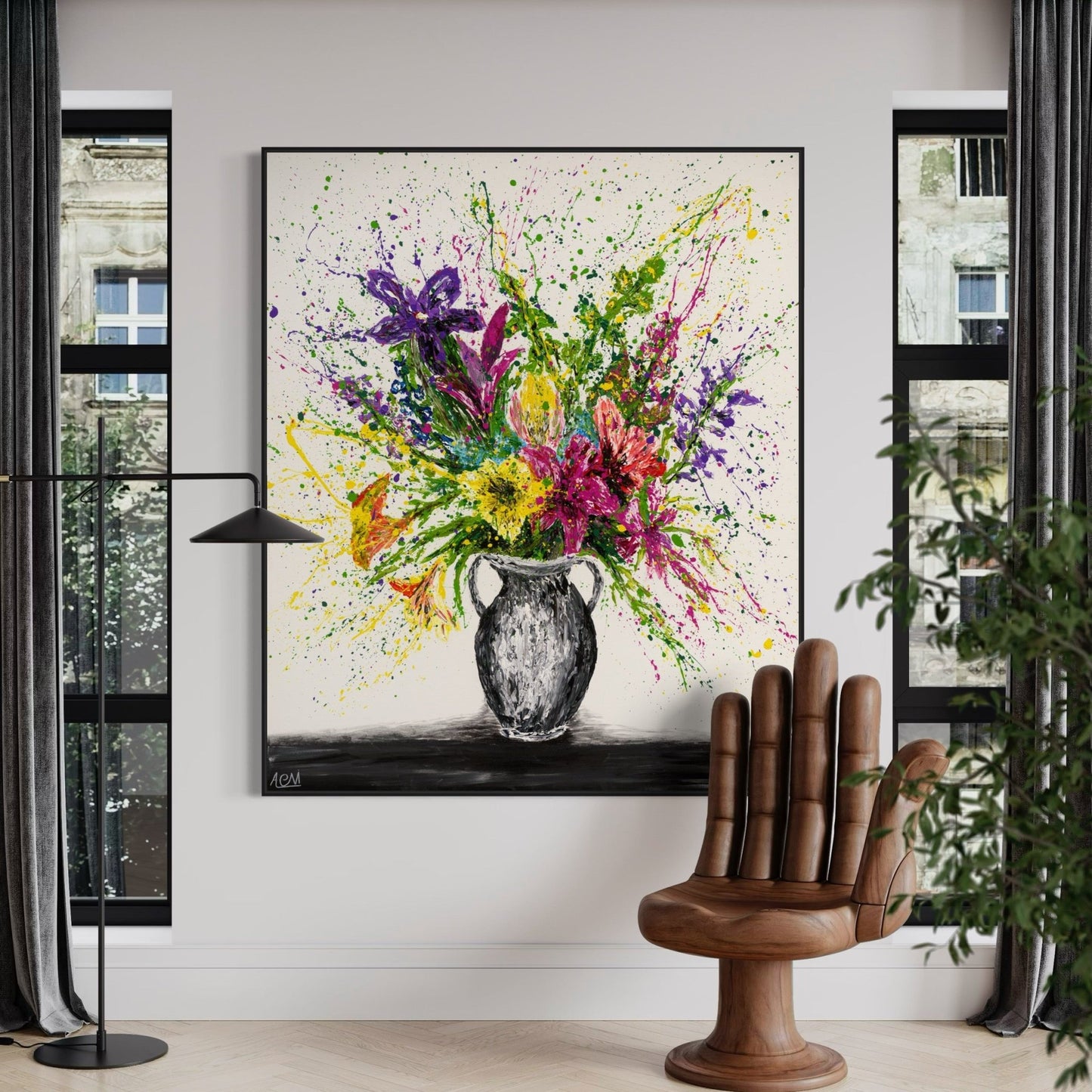 Limited Edition Print - My Bouquet - Canvas BY Albert Levi Art