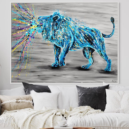 LIMITED EDITION PRINT - Roar of Strength - Canvas BY Albert Levi Art