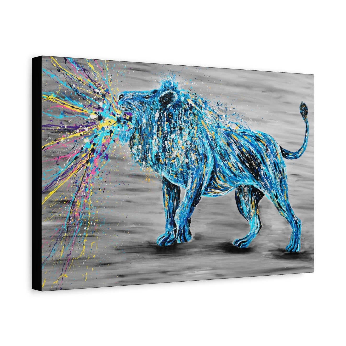 LIMITED EDITION PRINT - Roar of Strength - Canvas BY Albert Levi Art