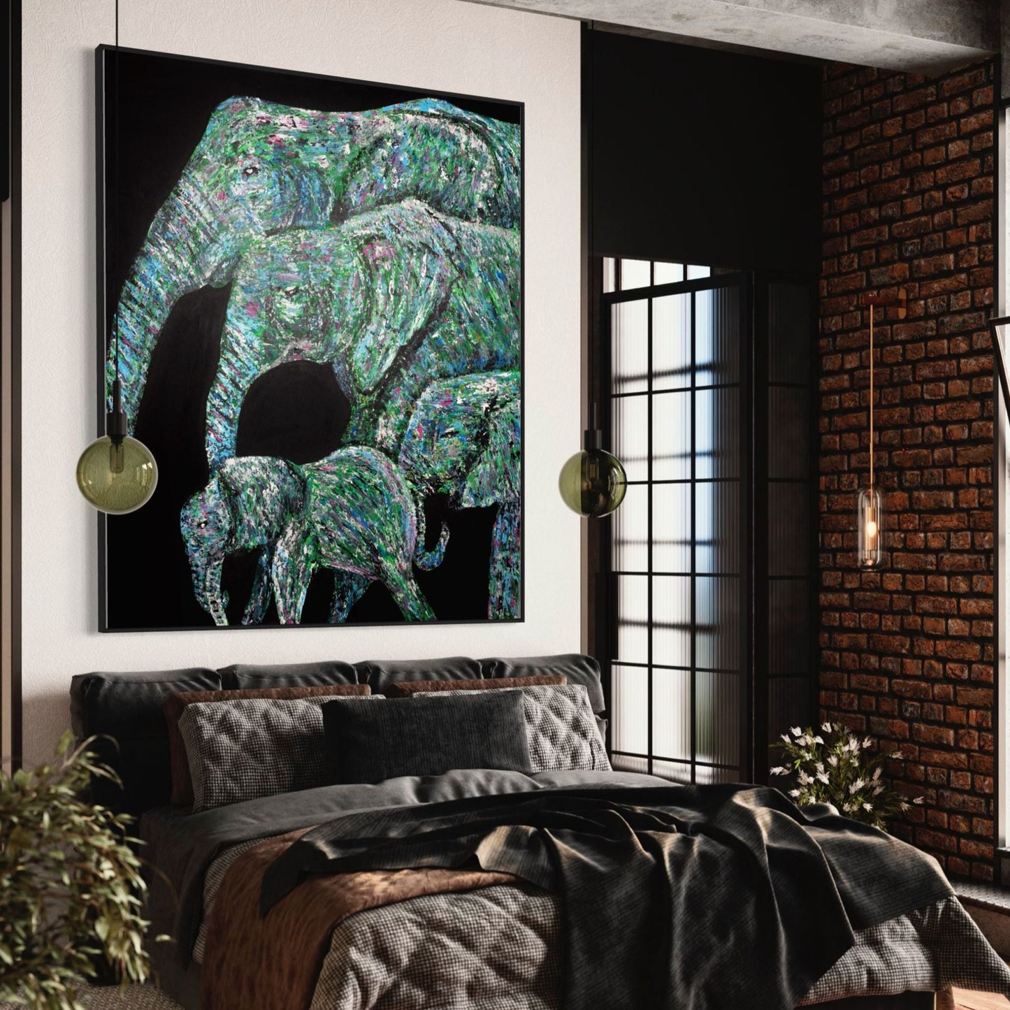 Limited Edition Print - Strong Family - Canvas BY Albert Levi Art