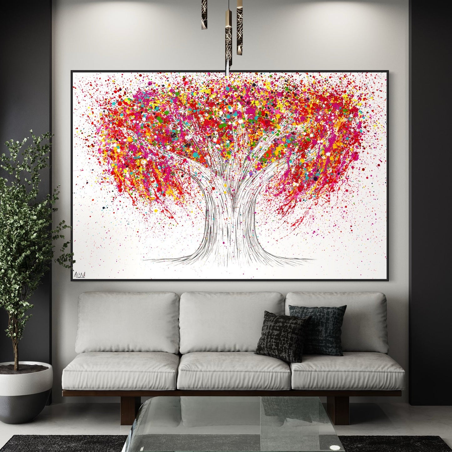 Limited Edition Print - The bloom of happiness - Canvas BY Albert Levi Art