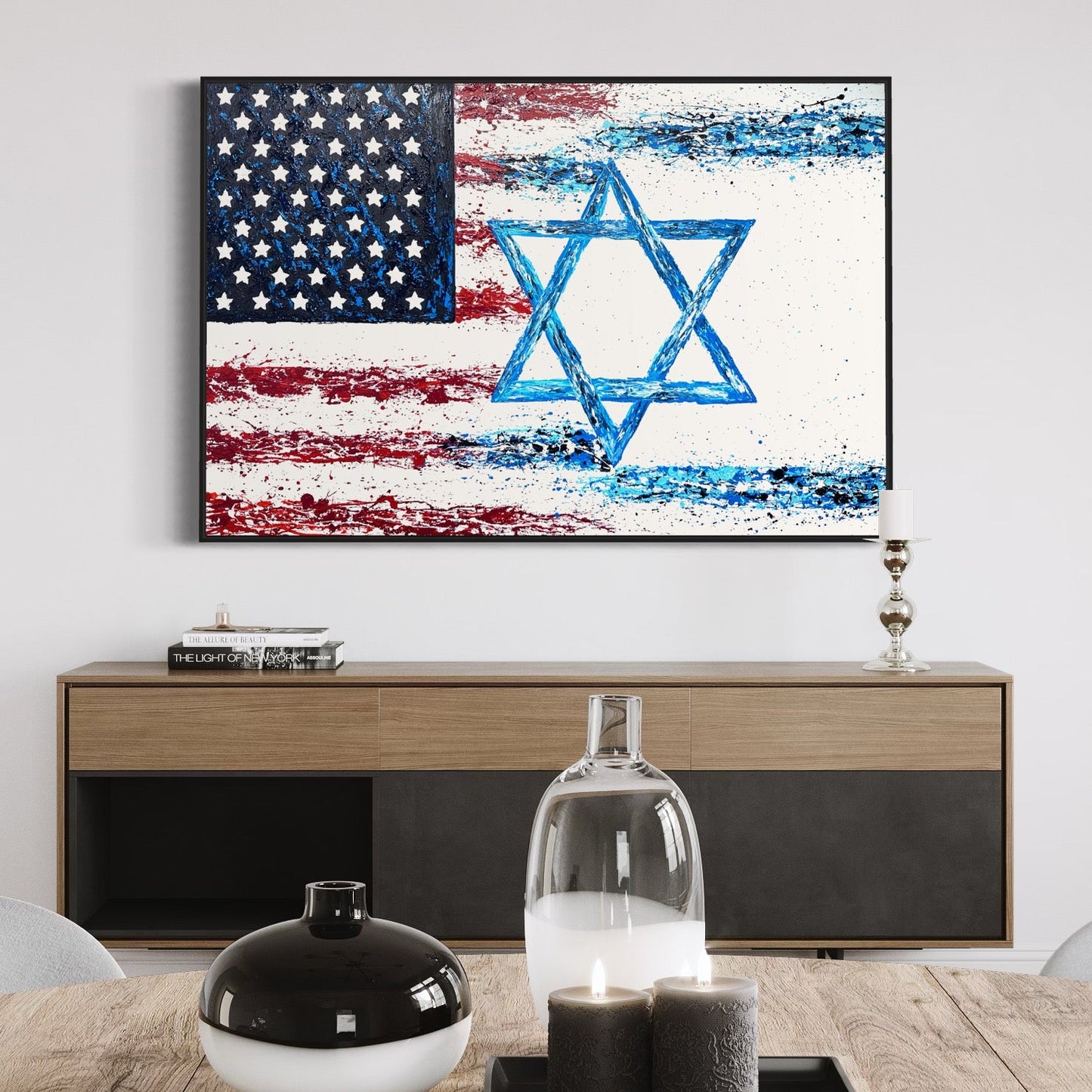 Limited Edition Print - TOGETHER WE WILL WIN - Canvas BY Albert Levi Art