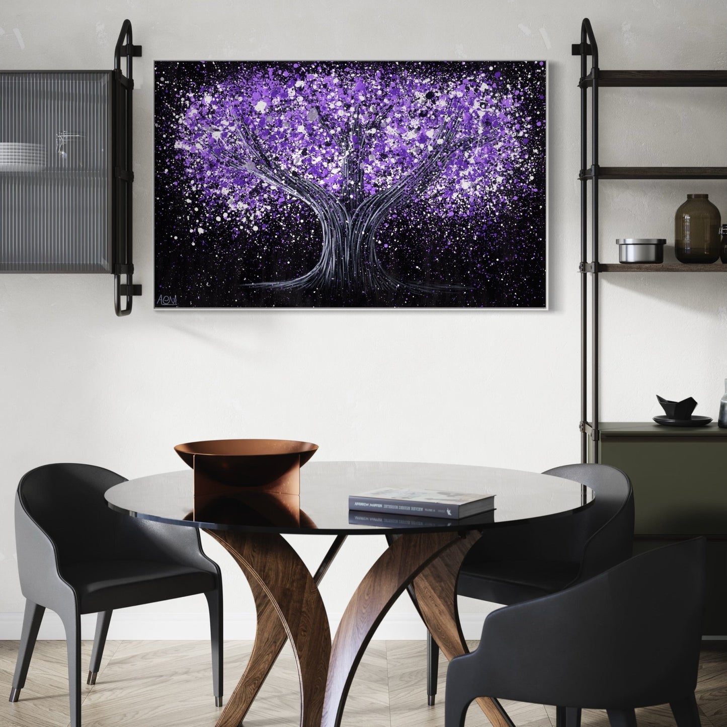 LIMITED EDITION PRINT - Tranquil Purple - Canvas BY Albert Levi Art