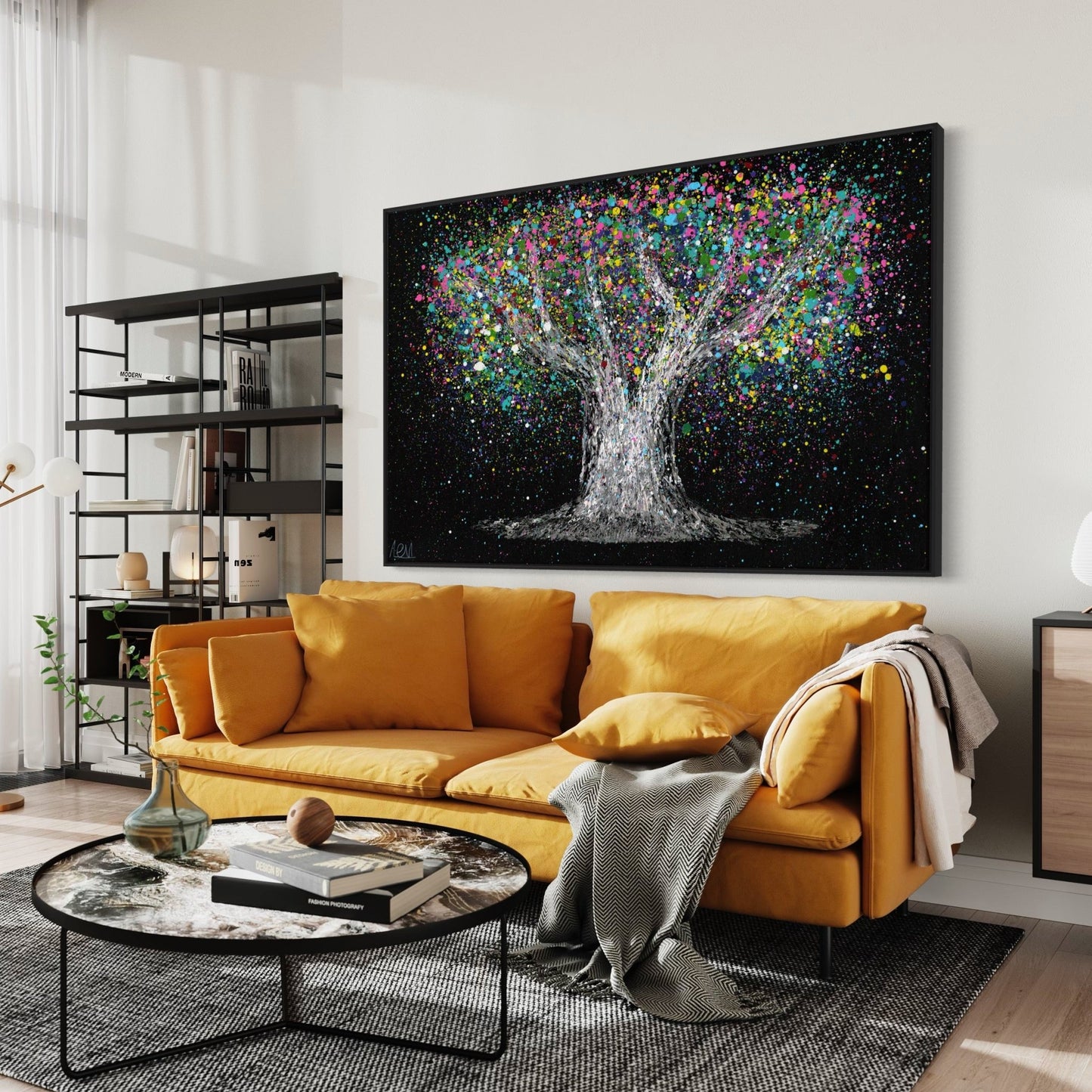 Limited Edition Print - Tree Of Life - Colorful Dream - Canvas BY Albert Levi Art
